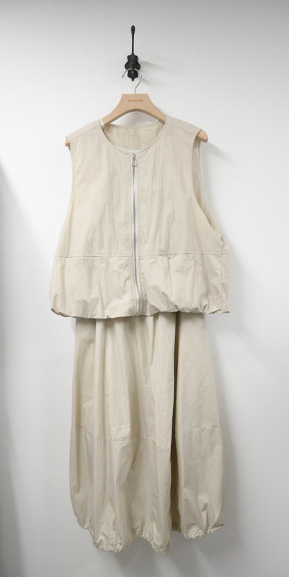 夏季・泡泡裙配背心外套SET 2色入 1S60435
