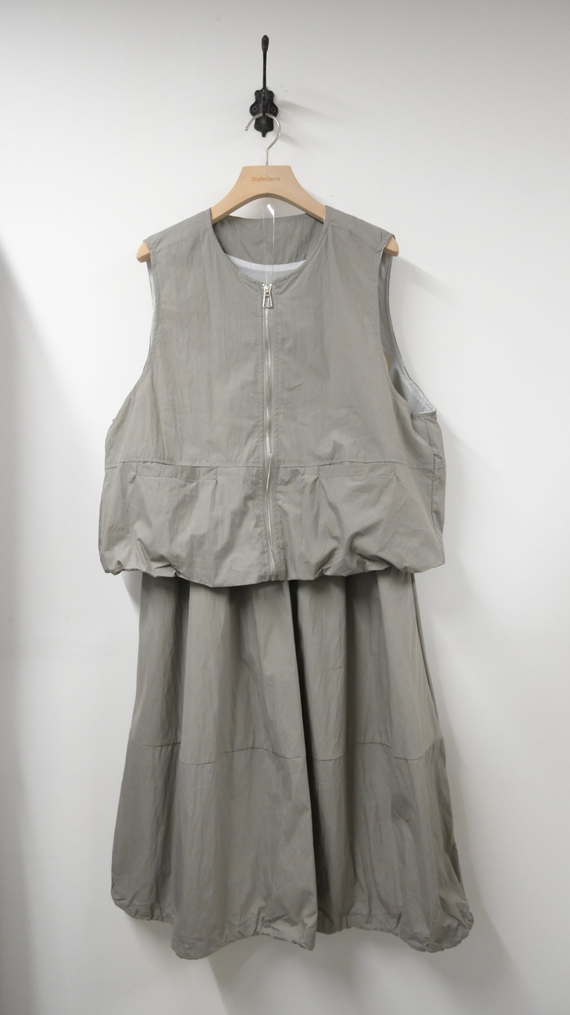 夏季・泡泡裙配背心外套SET 2色入 1S60435