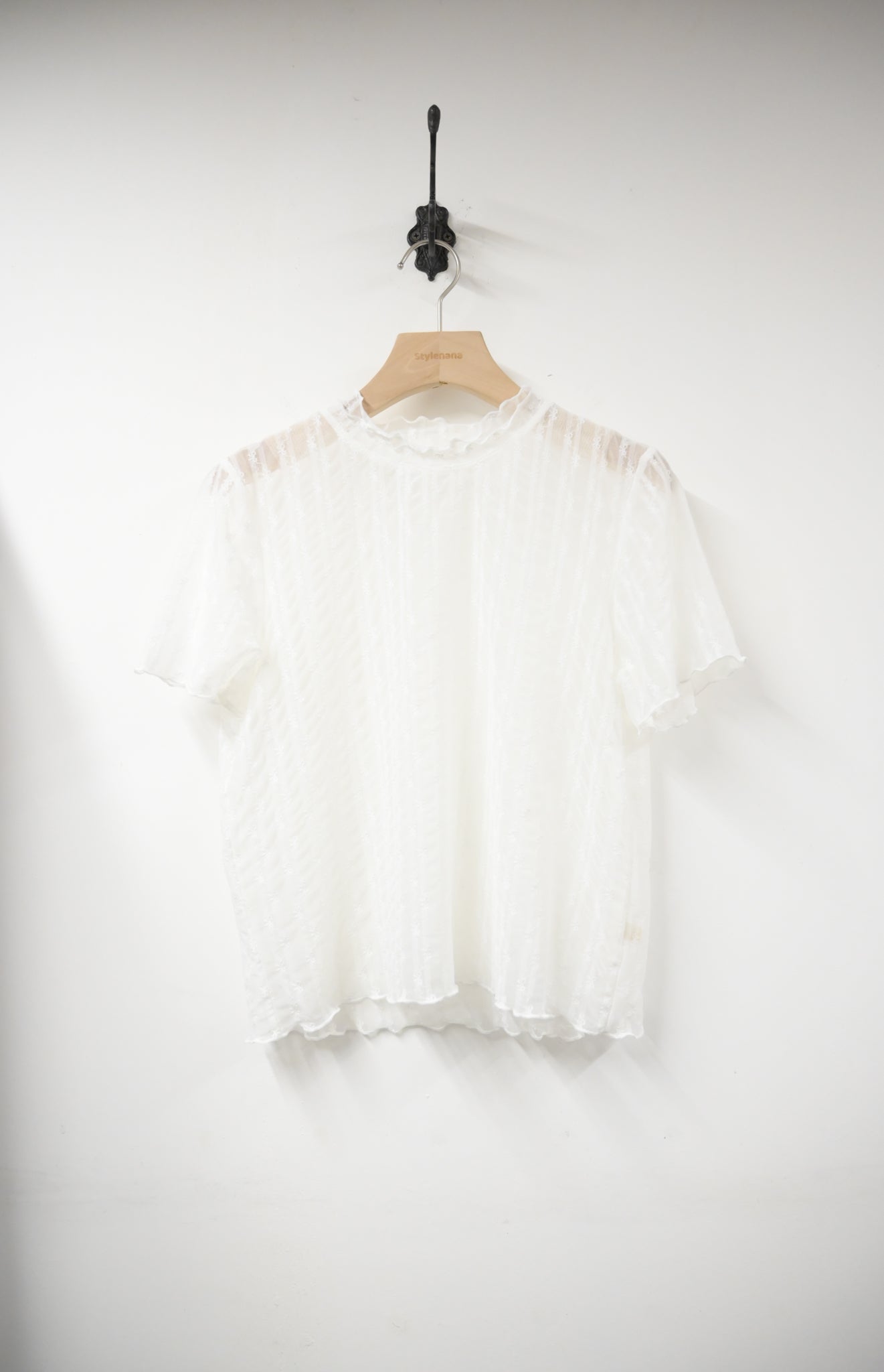 夏季・蝴蝶結透視上衣 2色入 1S10438
