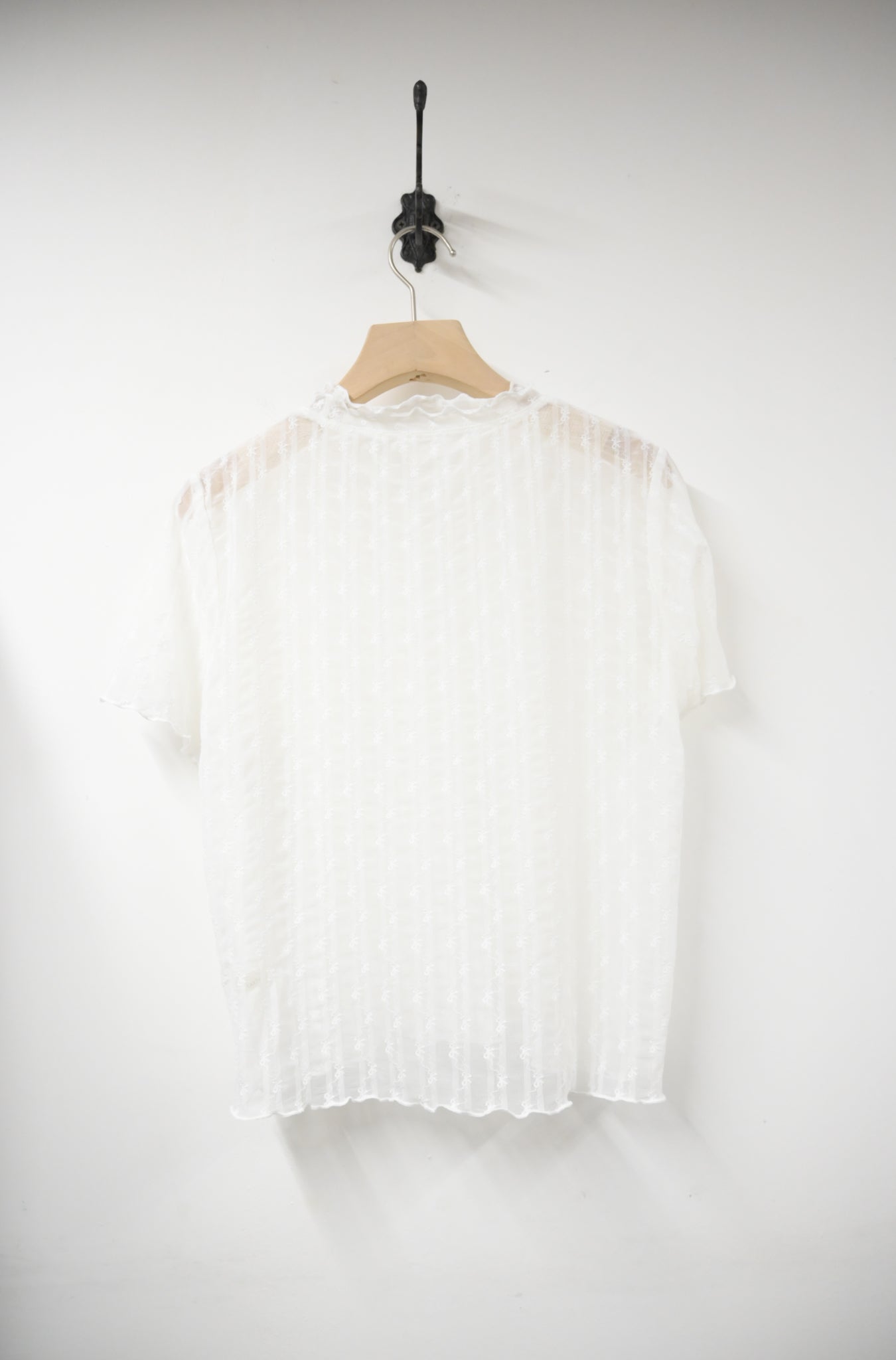 夏季・蝴蝶結透視上衣 2色入 1S10438