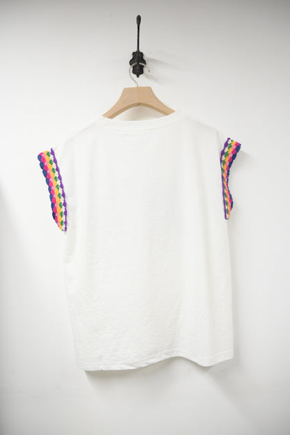 夏季・刺繡立體貓貓上衣 2色入 1S20441