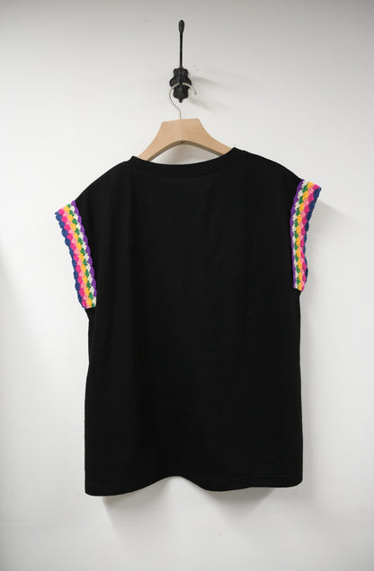 夏季・刺繡立體貓貓上衣 2色入 1S20441