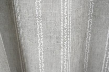 夏季・刺繡棉麻層次感連身裙 3色入 1S60444