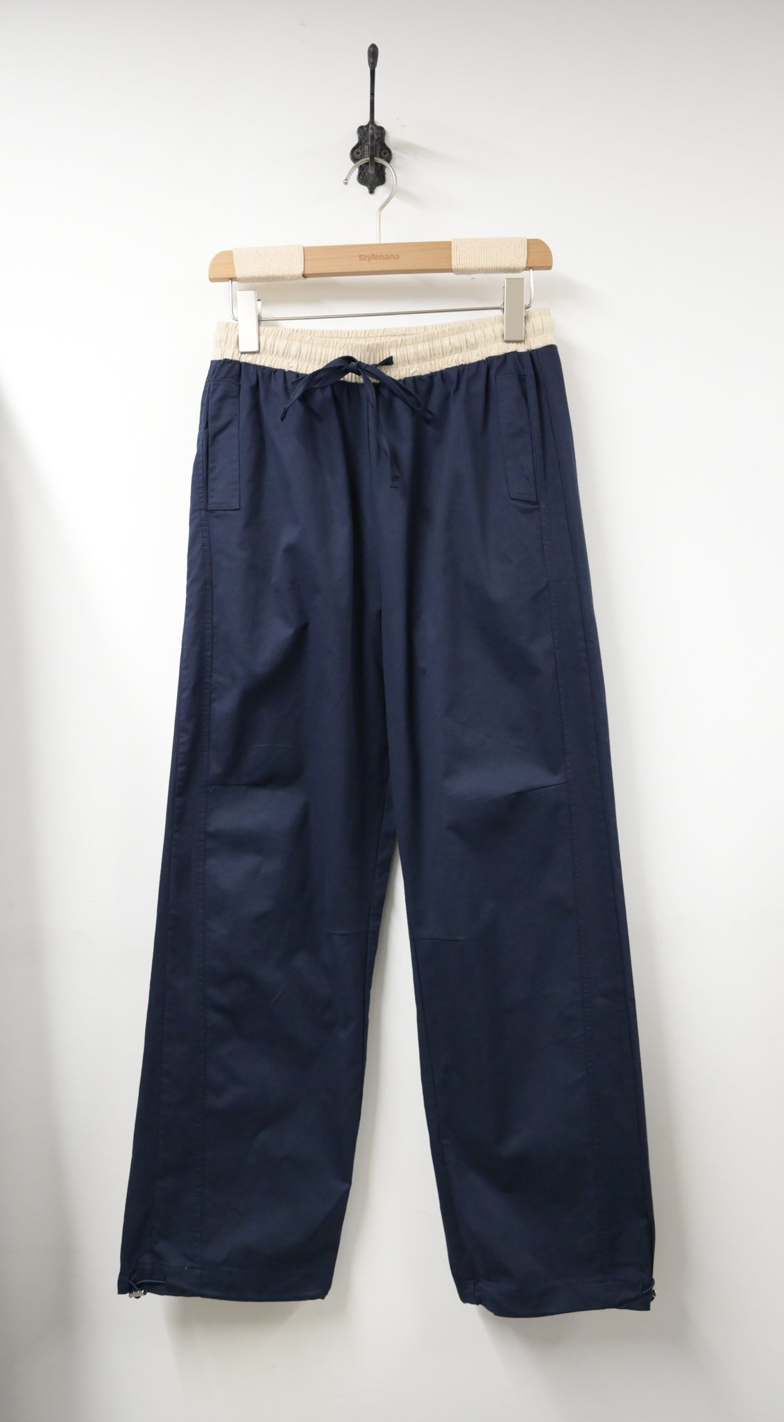 夏季・拼腰束邊棉料長褲 2色入 1S80512
