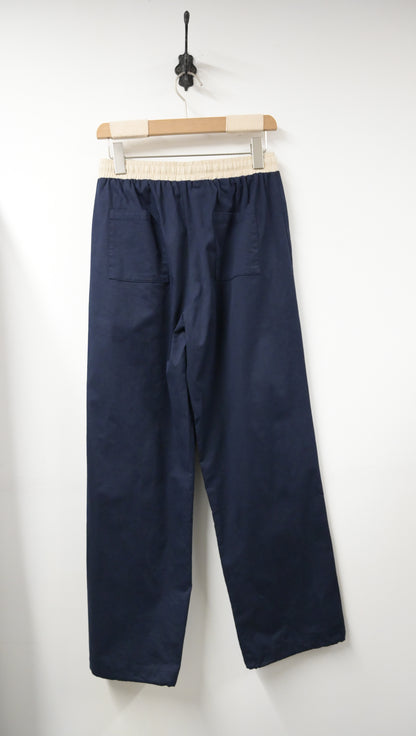 夏季・拼腰束邊棉料長褲 2色入 1S80512