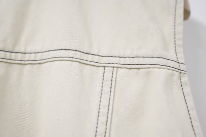 夏季・無袖明線牛仔跟Belt連身裙 2色入 1S60513