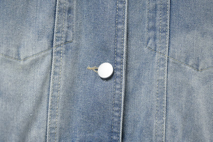夏季・無袖明線牛仔跟Belt連身裙 2色入 1S60513
