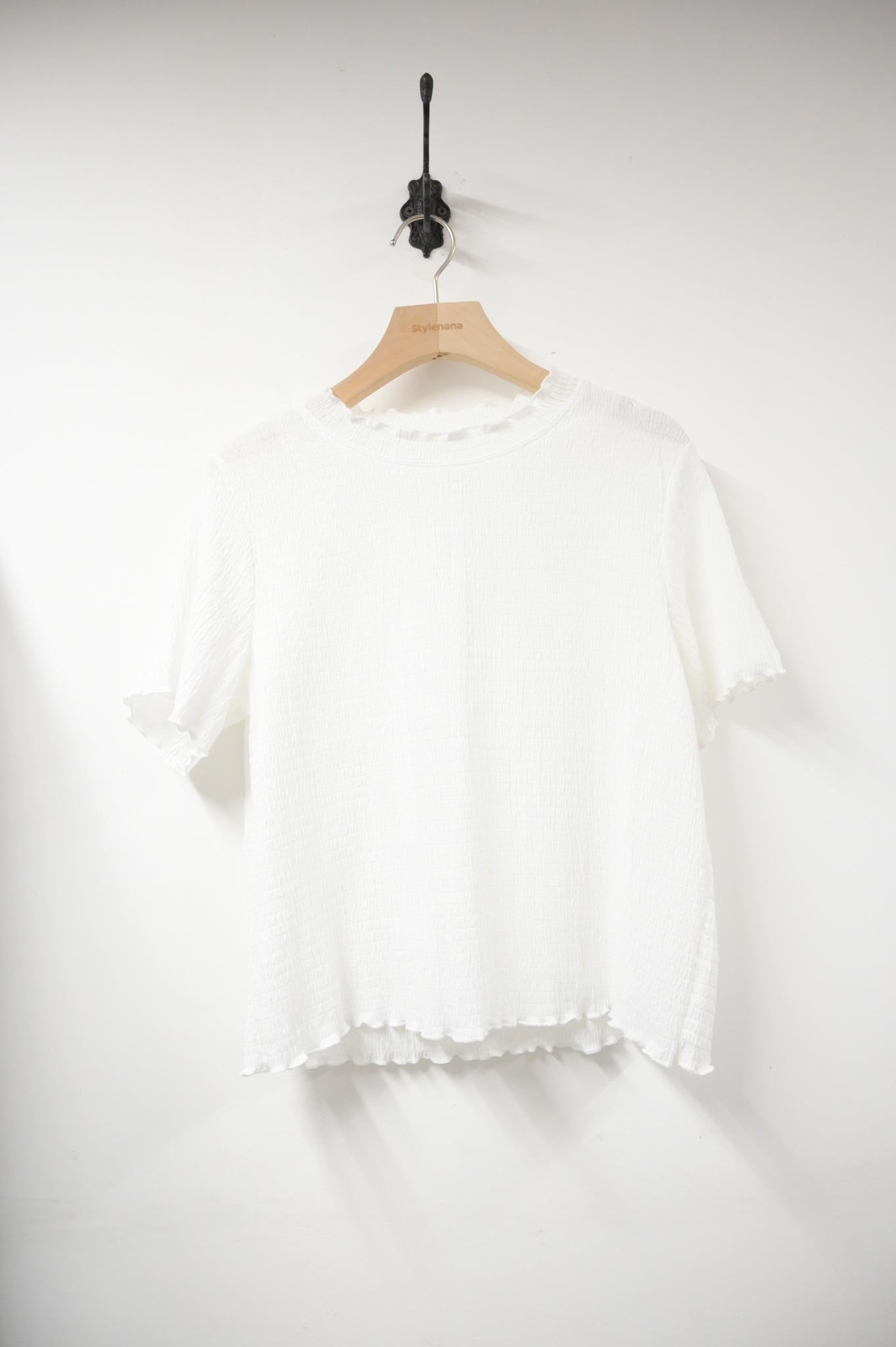 夏季・皺皺彈性薄Tee 2色入 1S50520