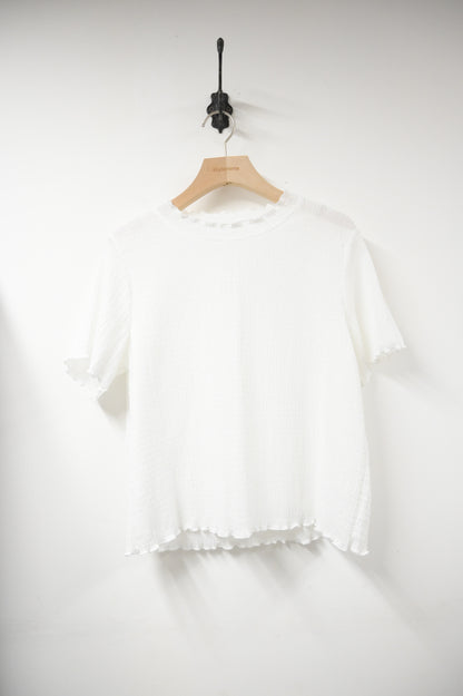 夏季・皺皺彈性薄Tee 2色入 1S50520