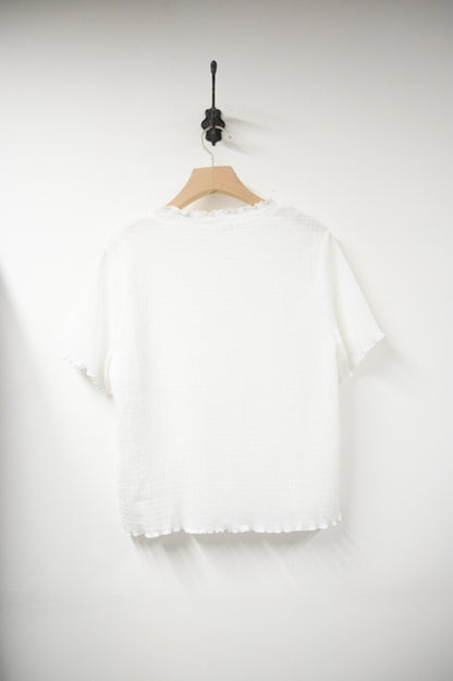 夏季・皺皺彈性薄Tee 2色入 1S50520