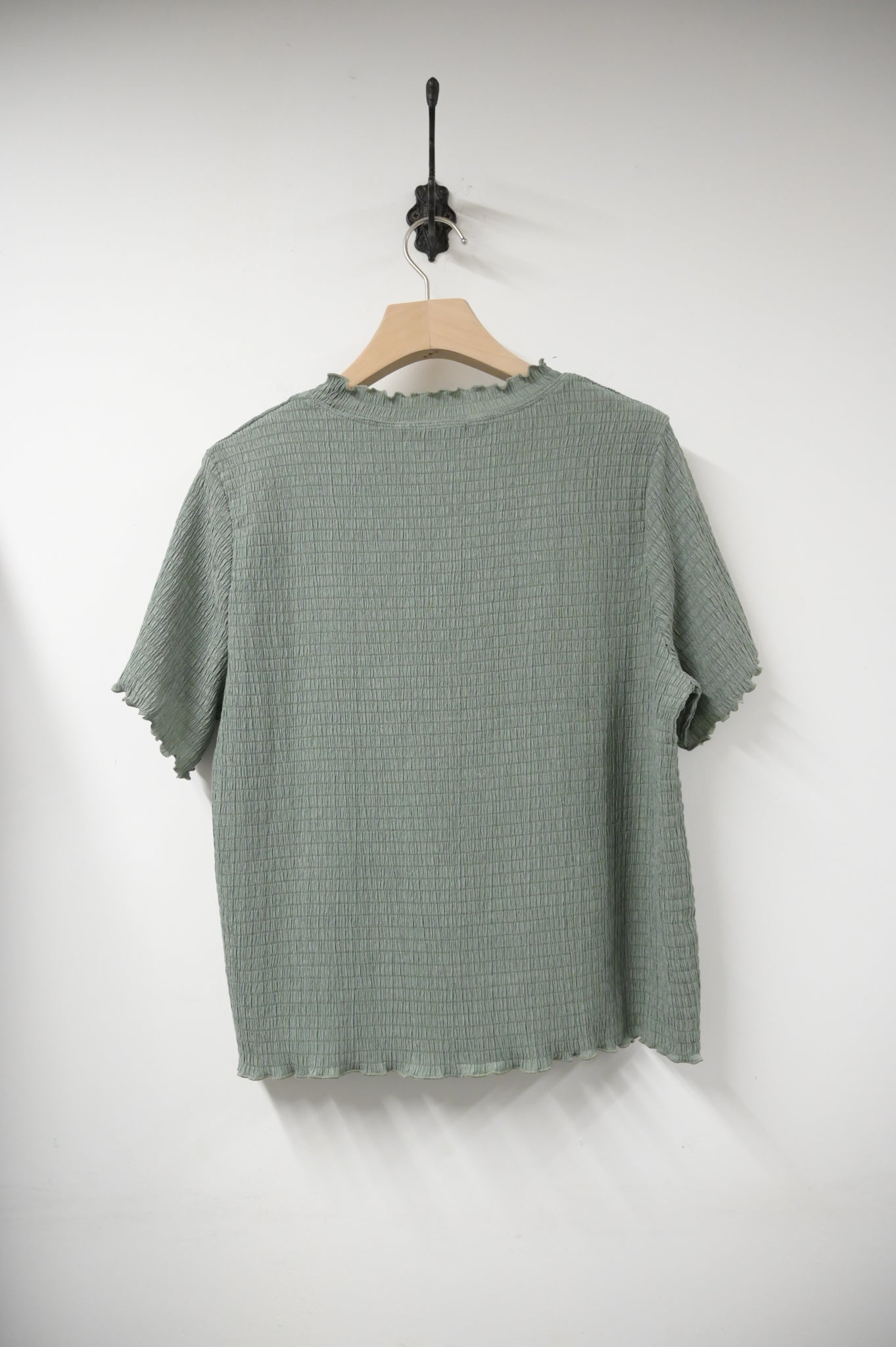 夏季・皺皺彈性薄Tee 2色入 1S50520