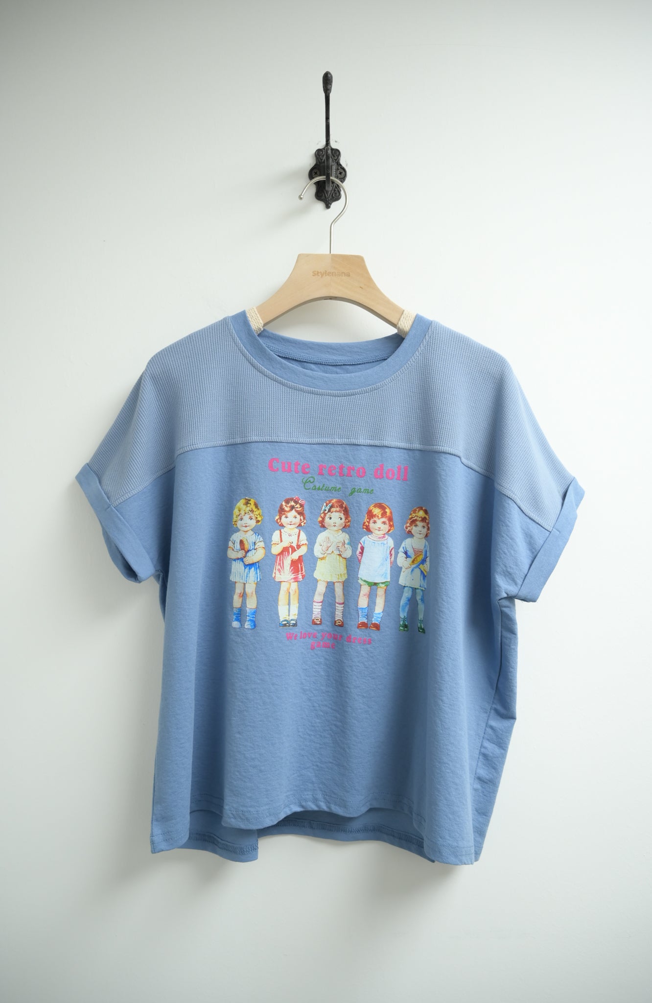 寬鬆Cute retro doll Tee 兩色入MY051204