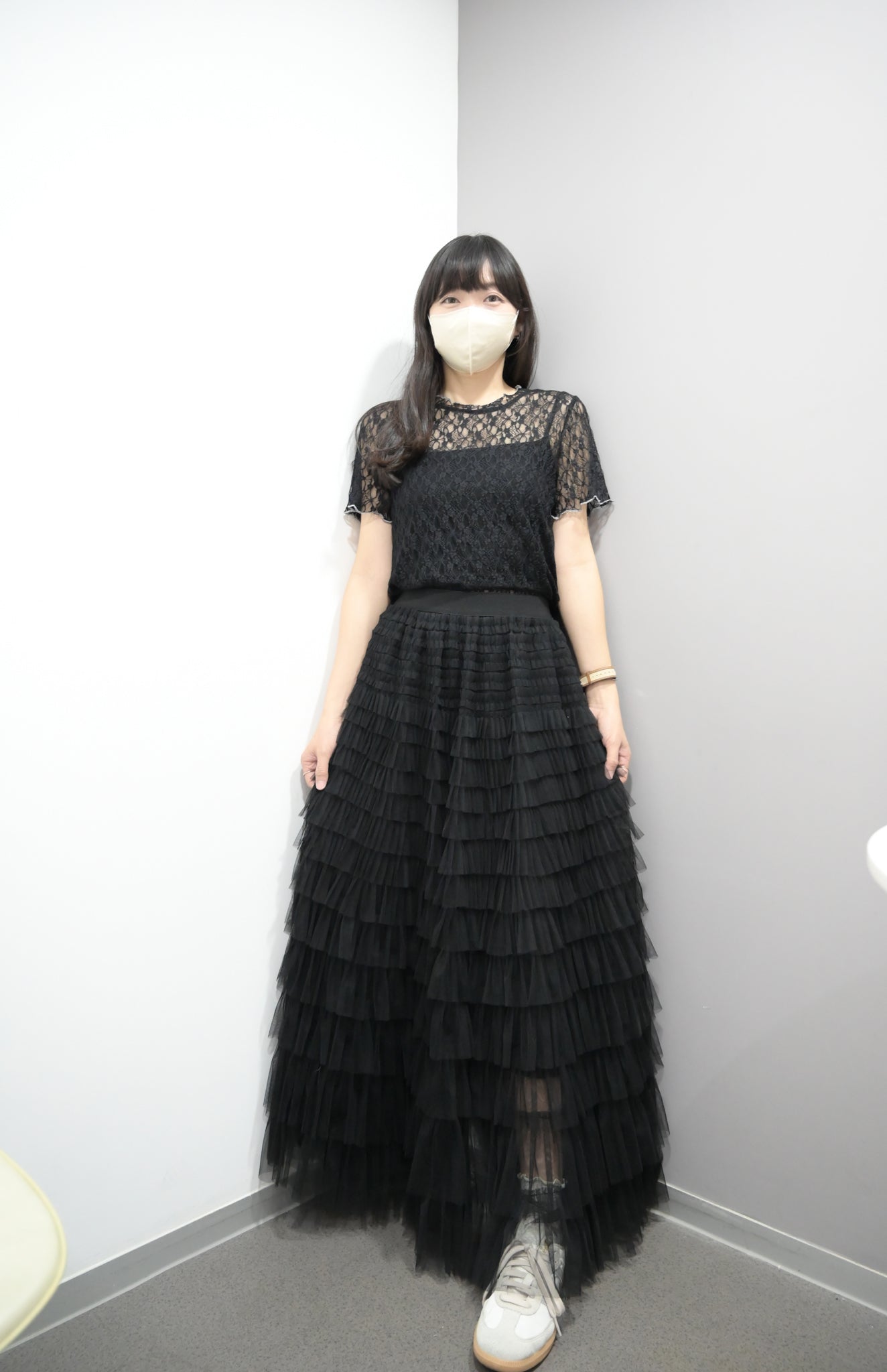 小性感透視蕾絲上衣 2色入 S10407