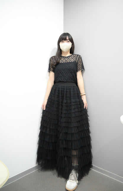 小性感透視蕾絲上衣 2色入 S10407