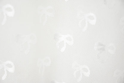 夏季・Ruffles領透視蝴蝶結上衣 2色入 1S10601