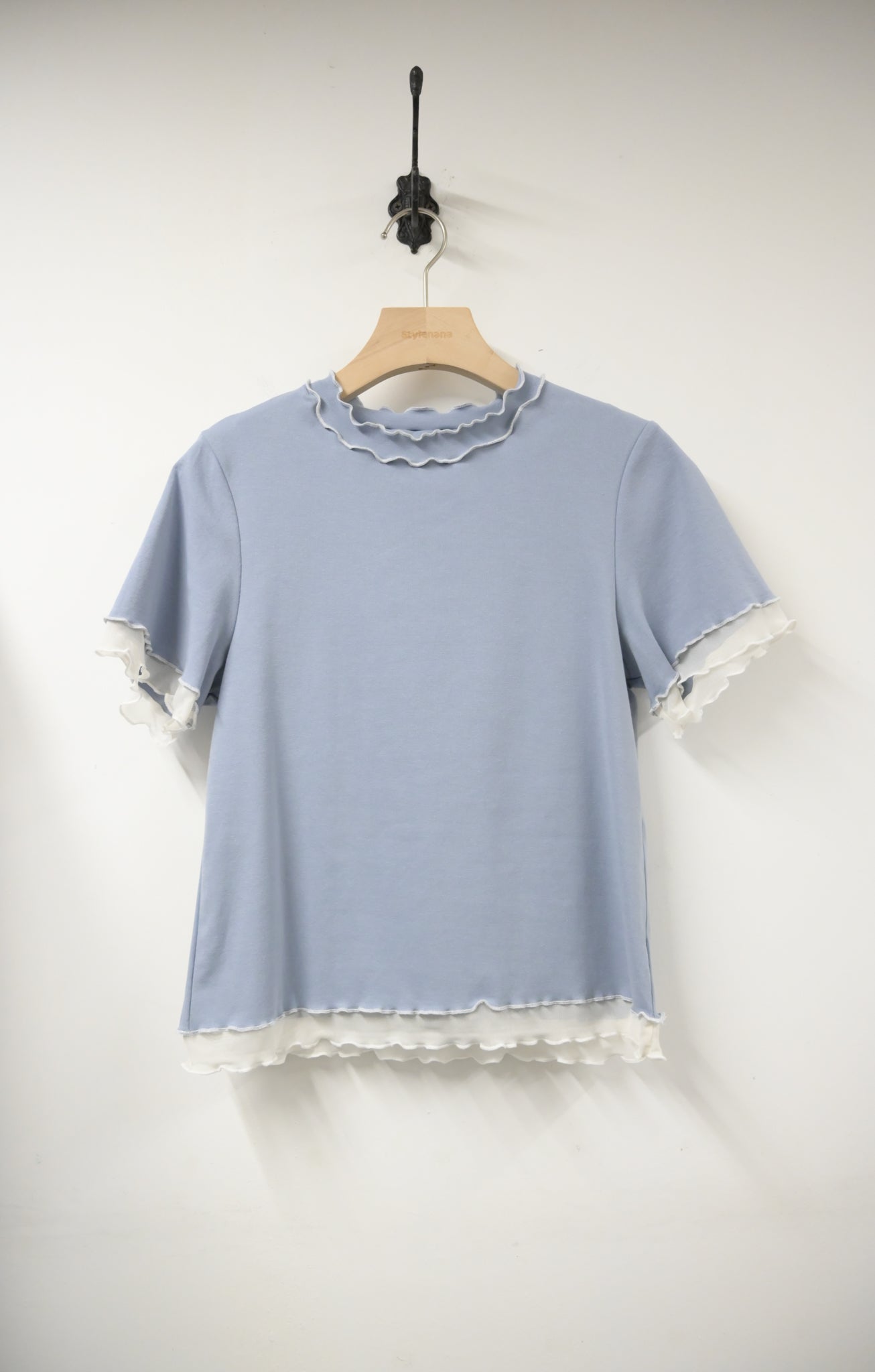 夏季・透邊層次感棉料上衣 2色入 1S10603