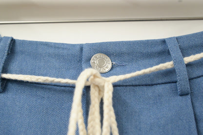 夏季・刺繡小雛菊牛仔短褲 1色入 1S20606