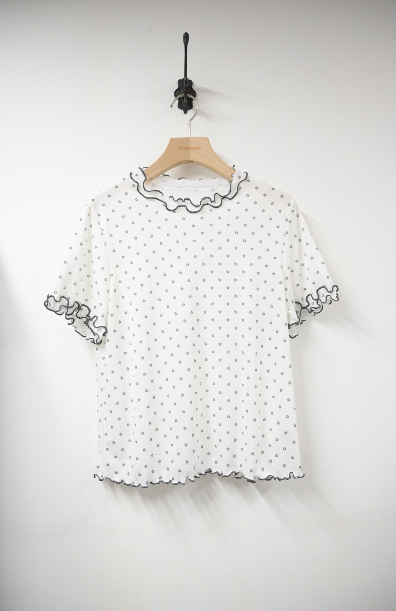 夏季・超彈親膚花仔上衣 2色入 1S10535