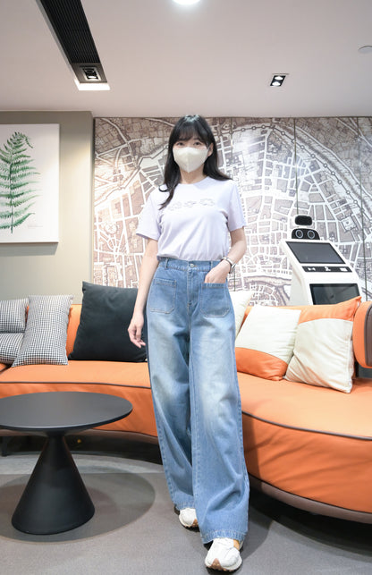 花花圖案COTTON TEE 2色入 S50504