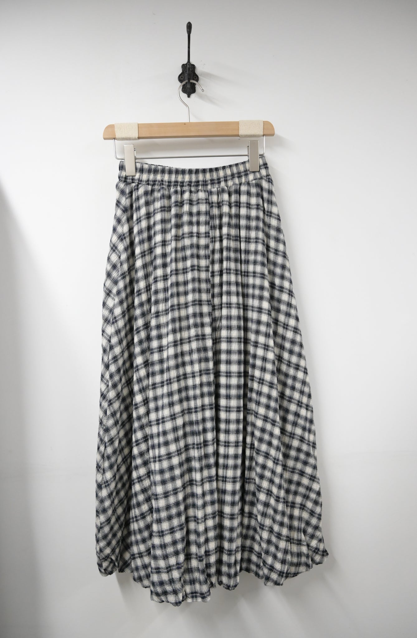 夏季・泡泡邊格仔半身裙 2色入 1S10629