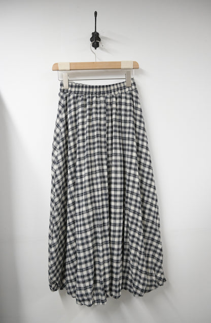 夏季・泡泡邊格仔半身裙 2色入 1S10629