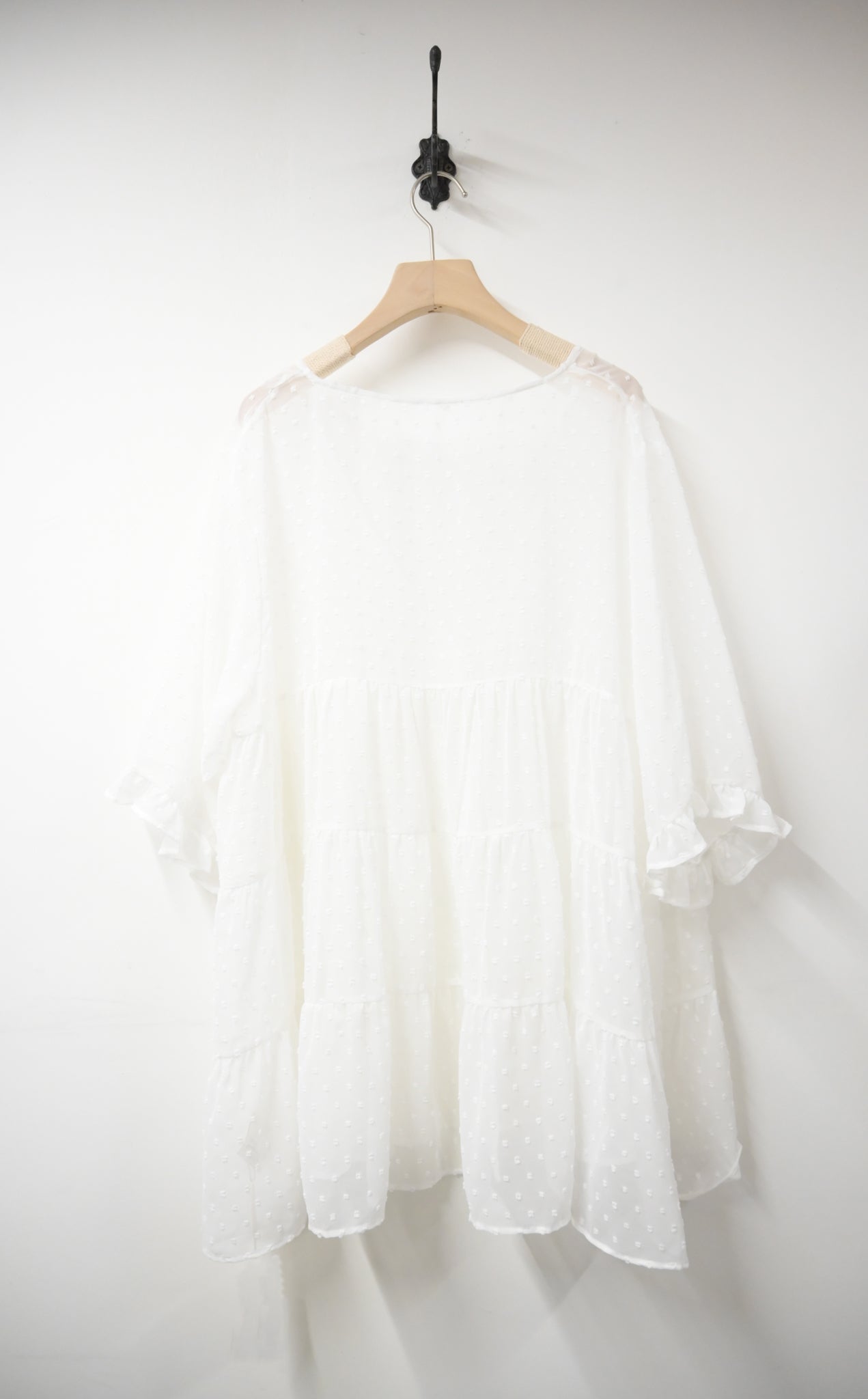 點點透視中袖外套 2色入 S10516