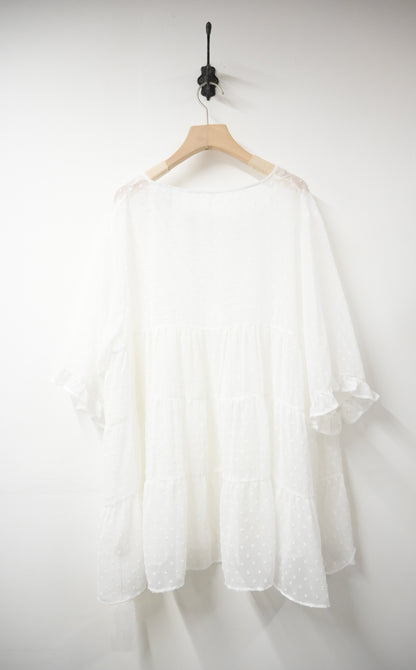 點點透視中袖外套 2色入 S10516