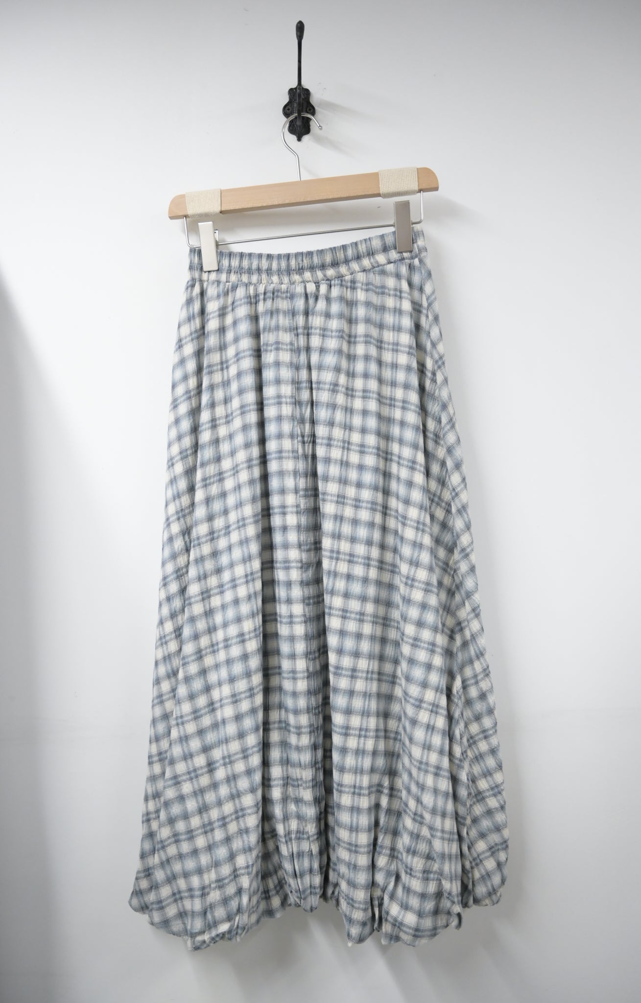 夏季・泡泡邊格仔半身裙 2色入 1S10629