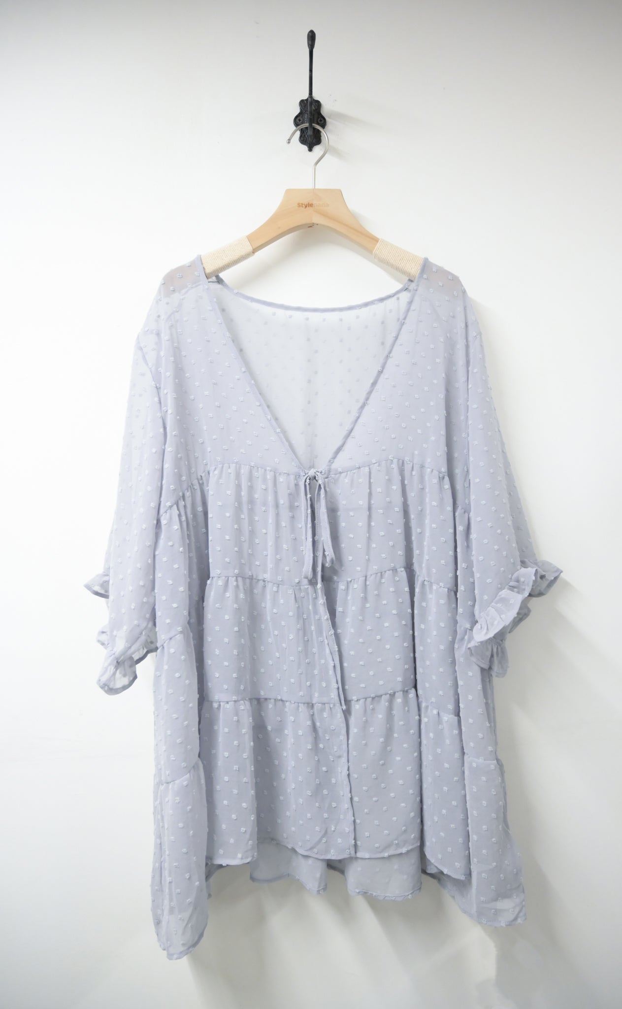 點點透視中袖外套 2色入 S10516