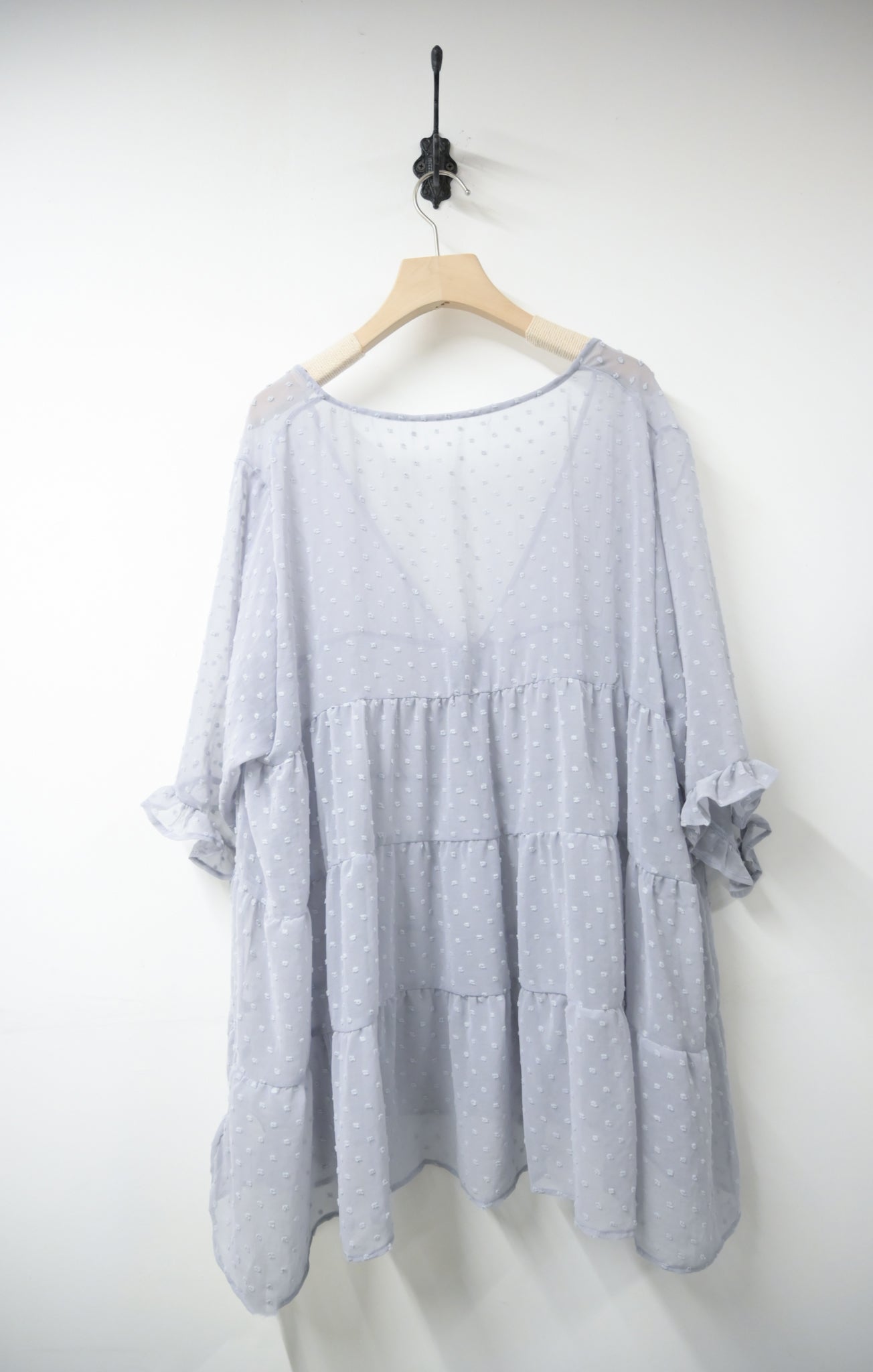 點點透視中袖外套 2色入 S10516