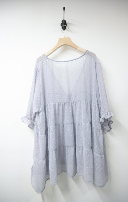 點點透視中袖外套 2色入 S10516