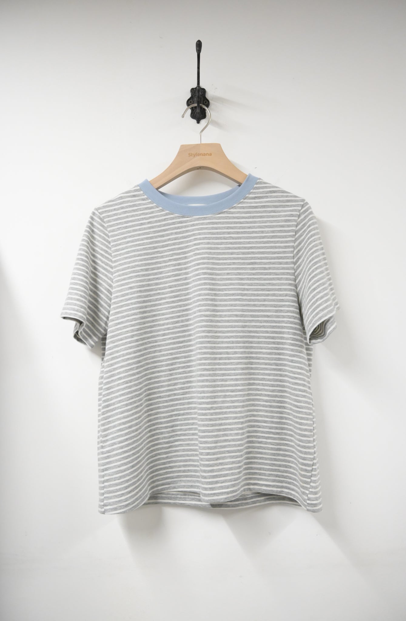 夏季・撞色邊橫暗Tee 2色入 1S50708