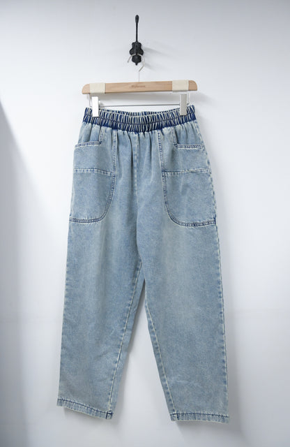 夏季・洗水色修腳牛仔褲 1色入 1S70711