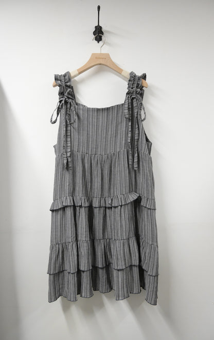 夏季・索索肩帶層層蛋糕裙 2色入 1S10721