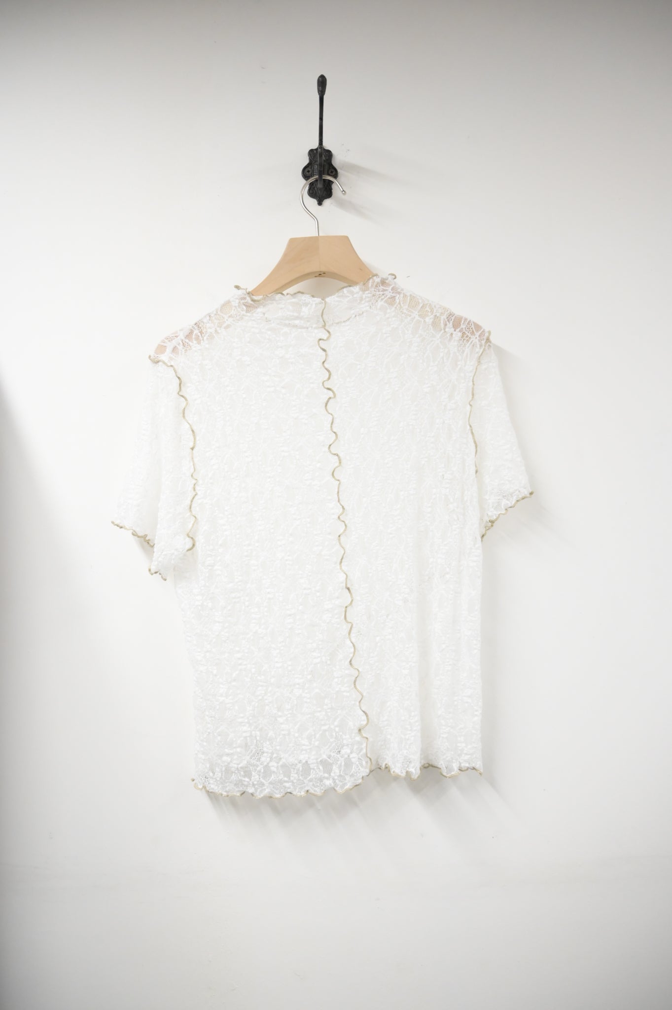 夏季・綑邊透視Lace上衣 2色入 1S10726