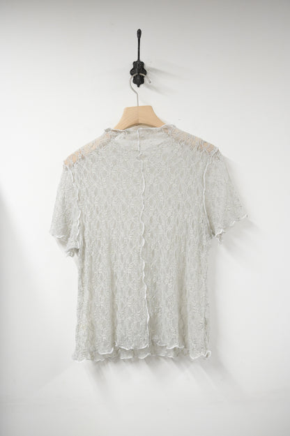 夏季・綑邊透視Lace上衣 2色入 1S10726