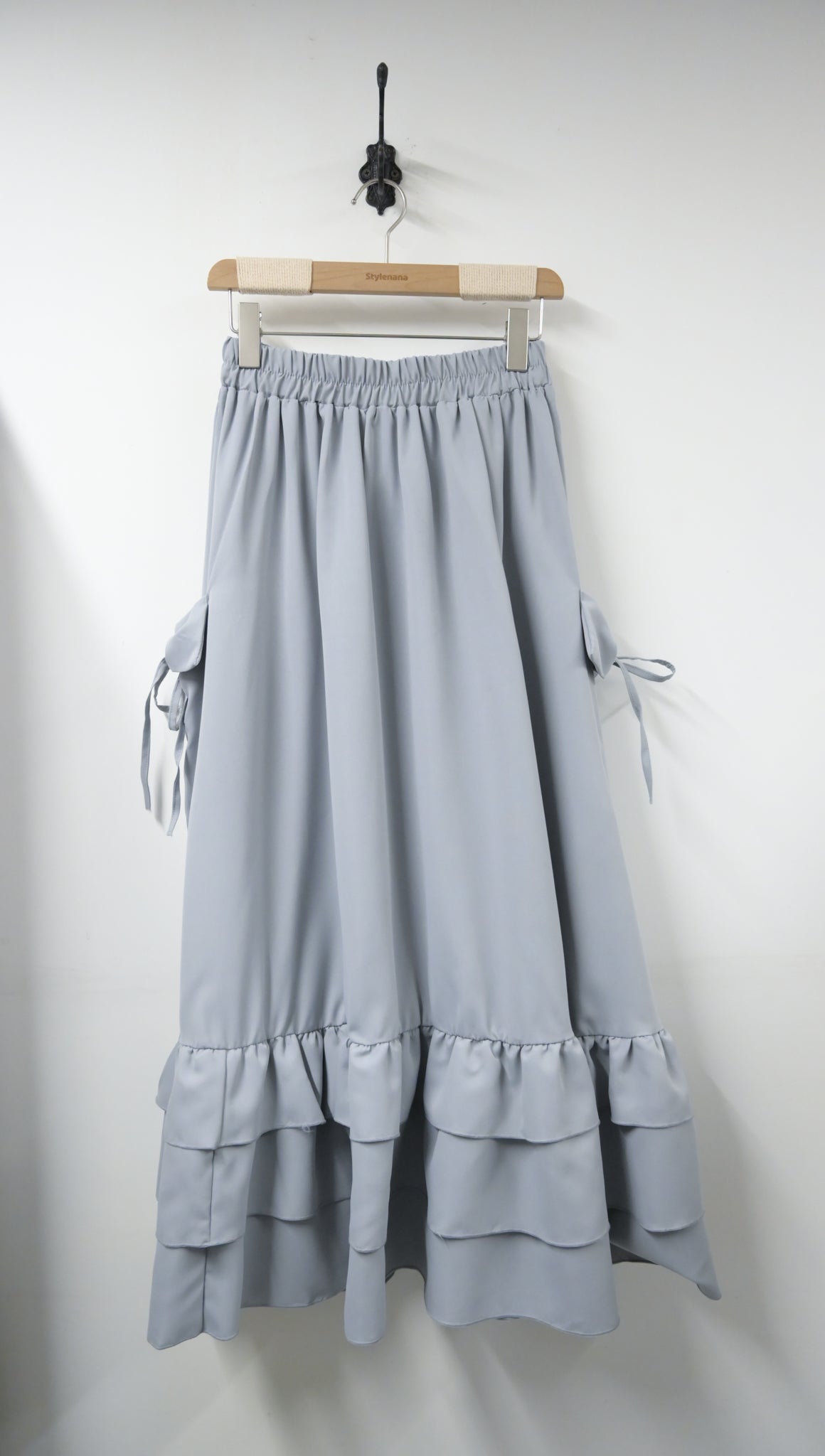 夏季・立體蝴蝶結袋Ruffle裙 2色入 1S10733