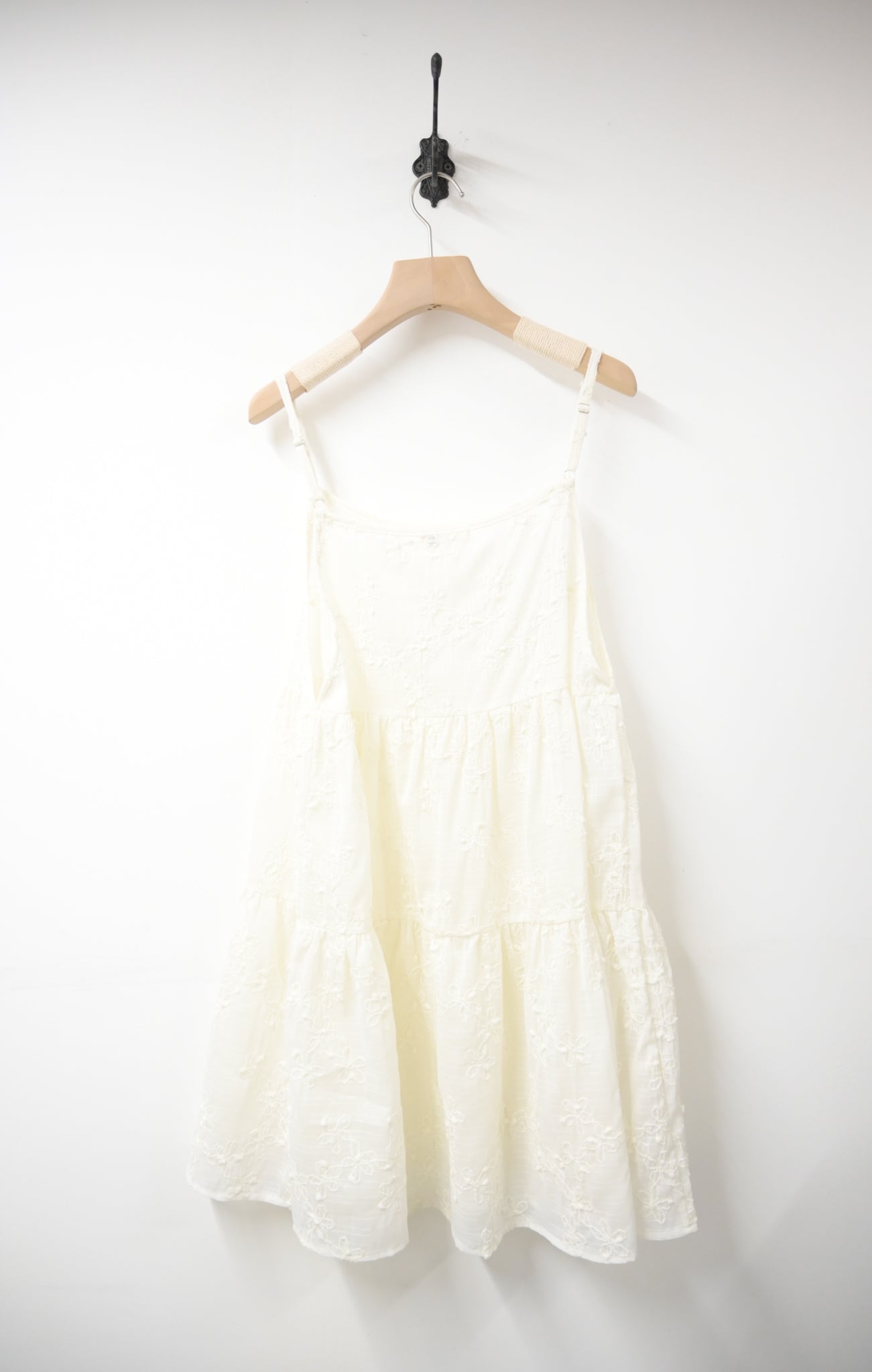 立體花花刺繡外搭連身裙 2色入 S10607