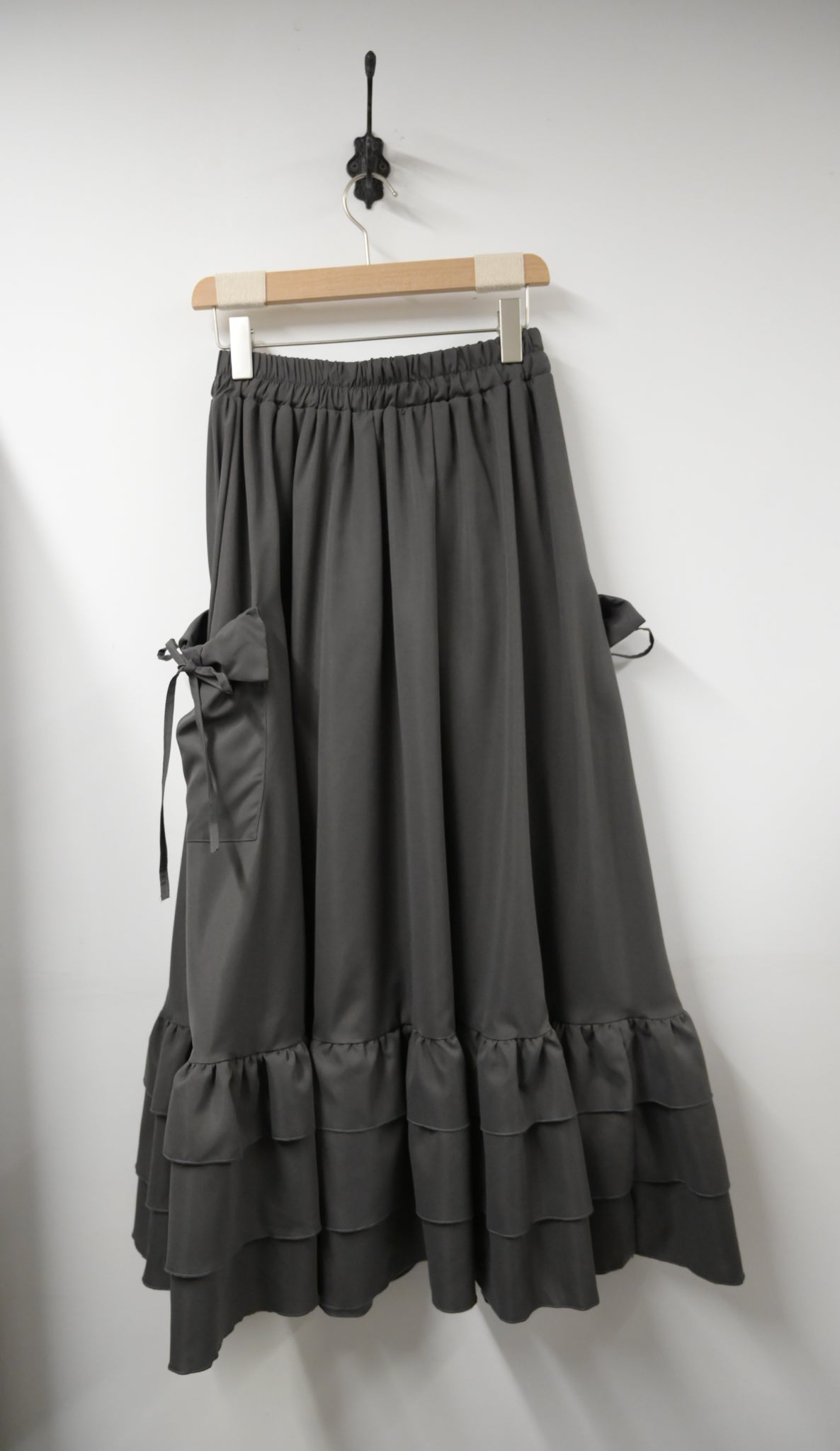 夏季・立體蝴蝶結袋Ruffle裙 2色入 1S10733