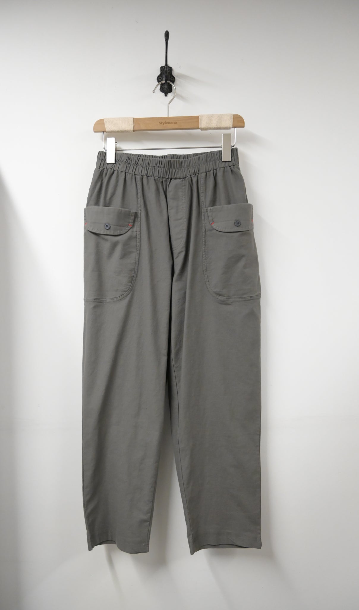 夏季・大口袋修腳純棉褲 2色修 1S80734