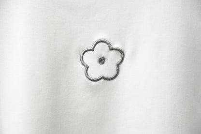 夏季・刺繡花花棉料Tee 2色入 1S50803