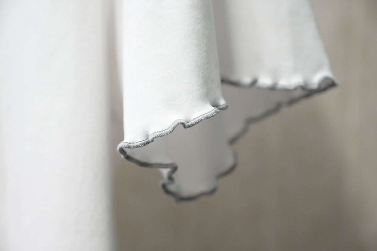 夏季・刺繡花花棉料Tee 2色入 1S50803