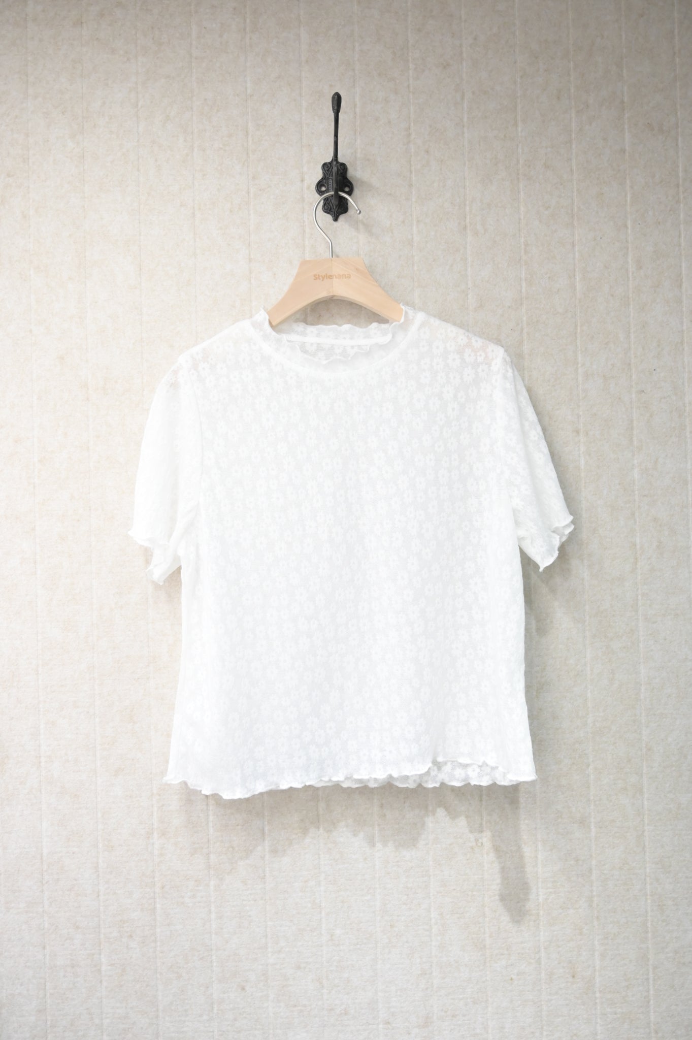 夏季・透視花仔上衣 2色入 1S10811