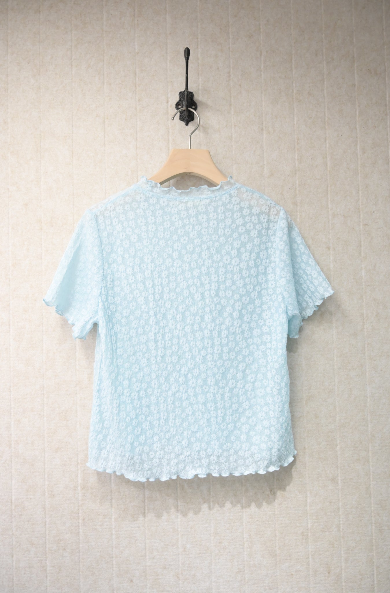 夏季・透視花仔上衣 2色入 1S10811