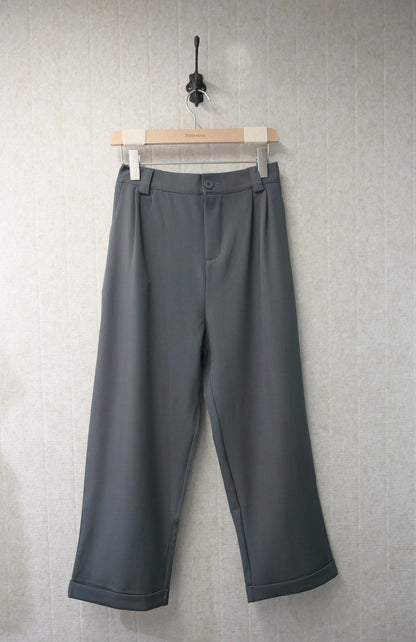 夏季・皺褶修腳西褲 2色入 1S70815