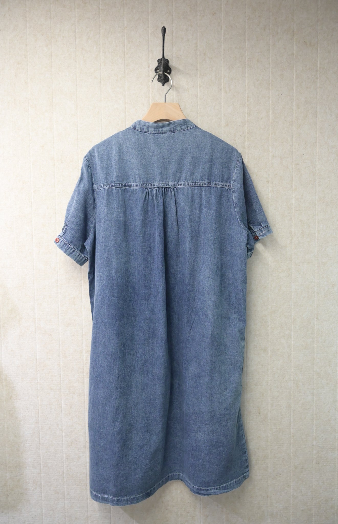 夏季・清涼感薄牛仔連身裙 1S30818