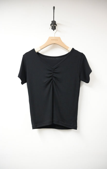 KR直送 抓胸超彈親膚棉Tee 3色入 S90619