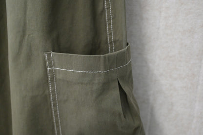 夏季・明線寬鬆七分褲 3色入 1S30820
