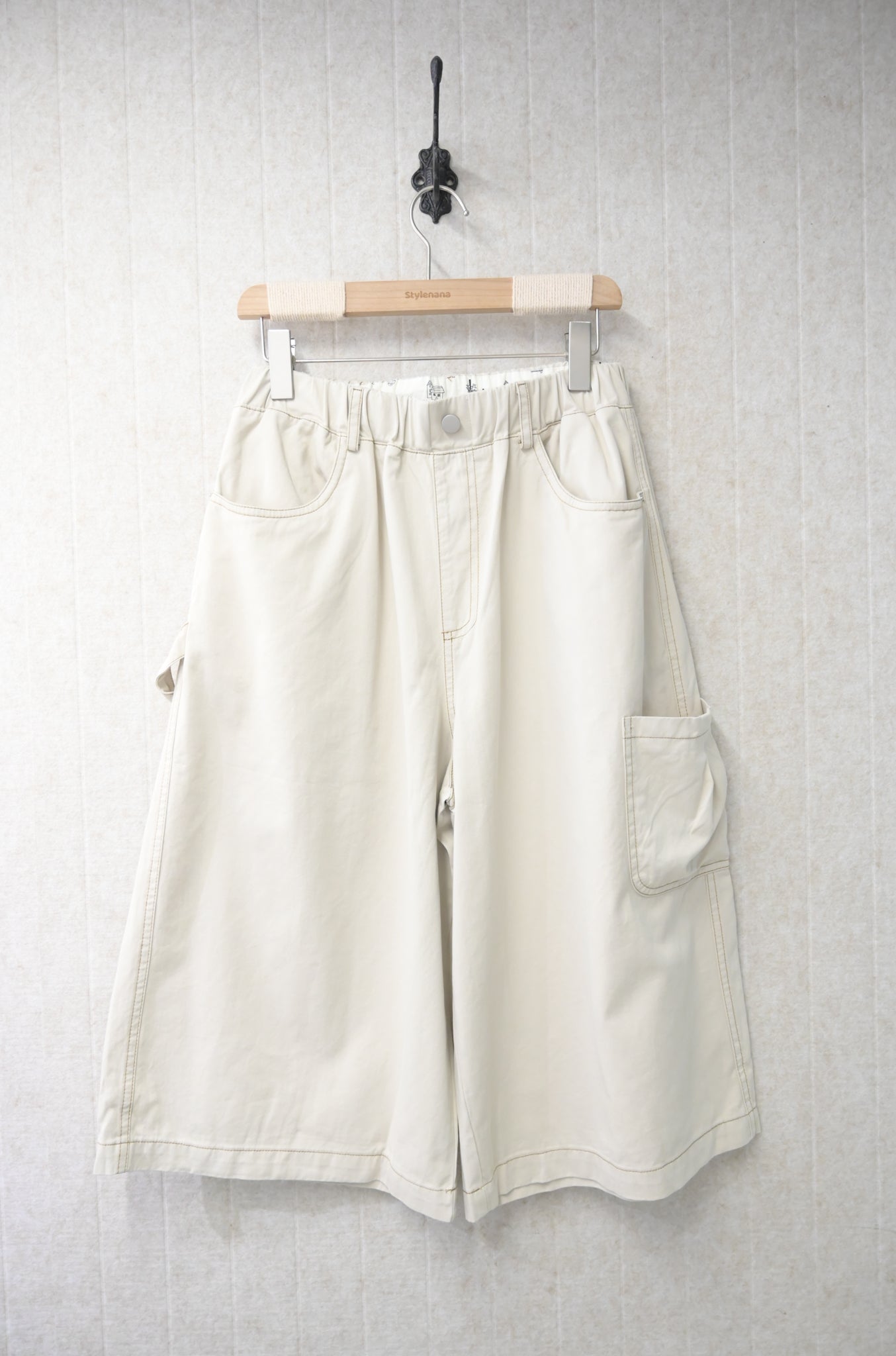 夏季・明線寬鬆七分褲 3色入 1S30820
