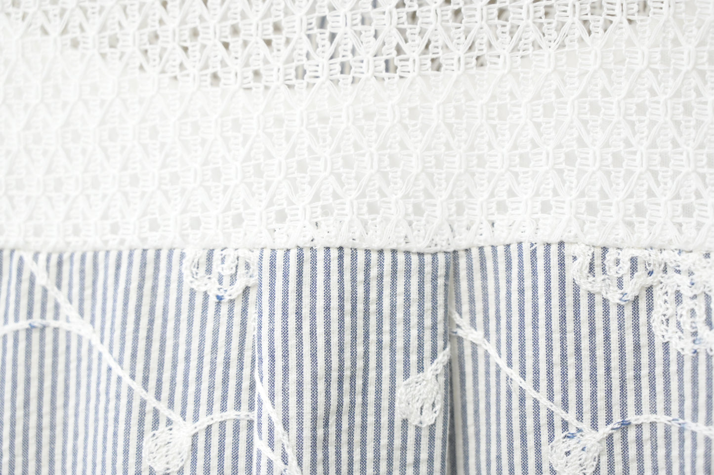 夏季・立體刺繡花棉麻連身裙 2色入 1S20826